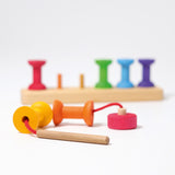 Grimm's Rainbow Bobbins Threading Game