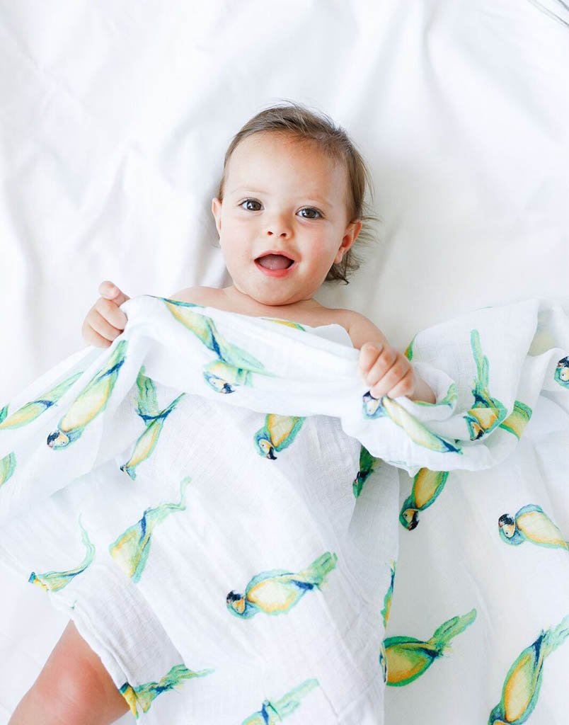 Organic swaddle fashion set